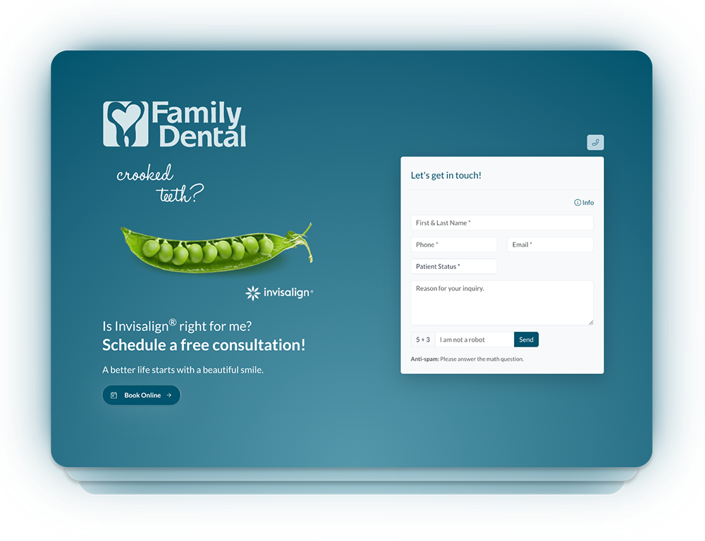 Dental Lead Generation Page
