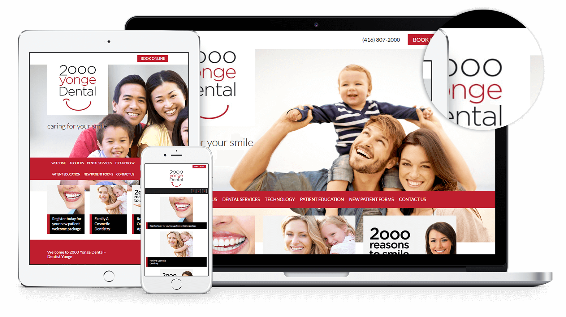 New Website for 2000 Yonge Dental in Toronto. They work hard to create the ultimate stress-free and comfortable dental experience.
