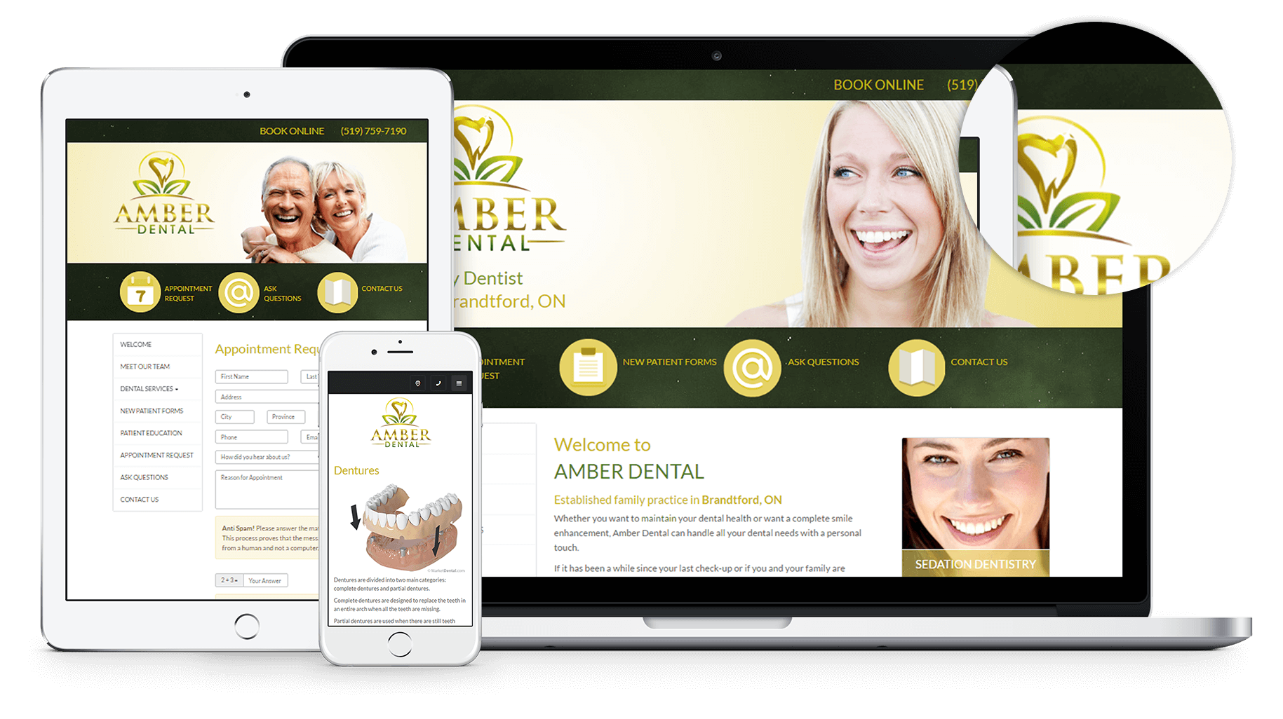 New Website for Amber Dental