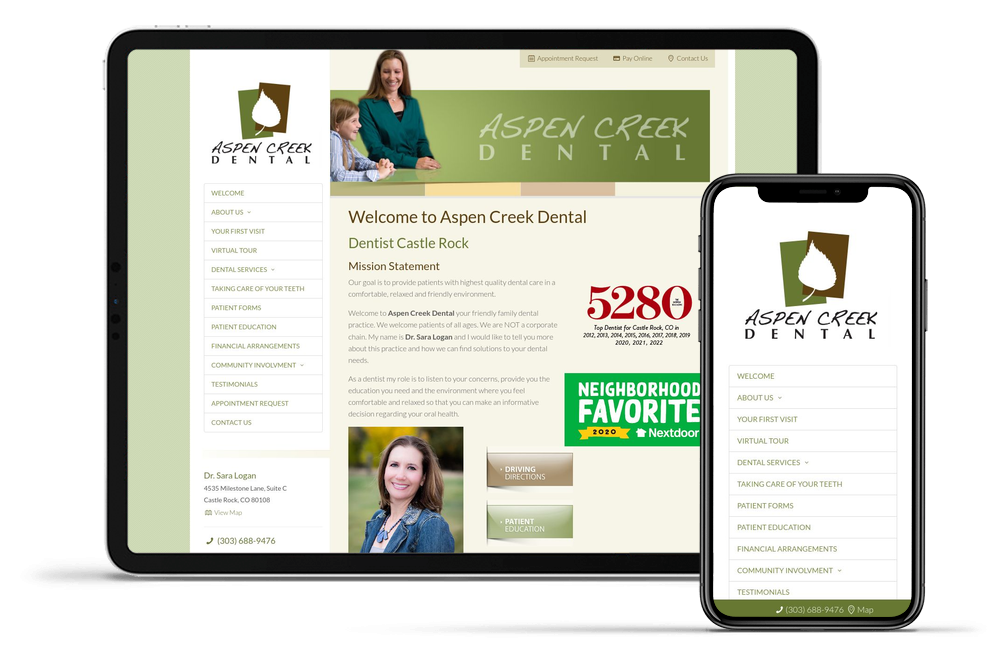 MarketDental is pleased to announce the launch of a redesigned website with a fresh look, a smart feel, and user-friendly features for aspencreekdental.us.