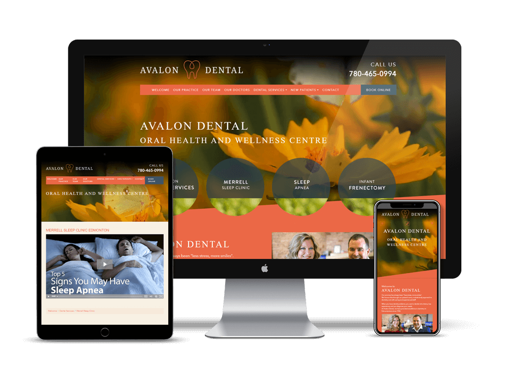 Custom dental websites, dental marketing, and SEO for dentists and dental professionals. Avalon Dental is a dental practice located in Edmonton