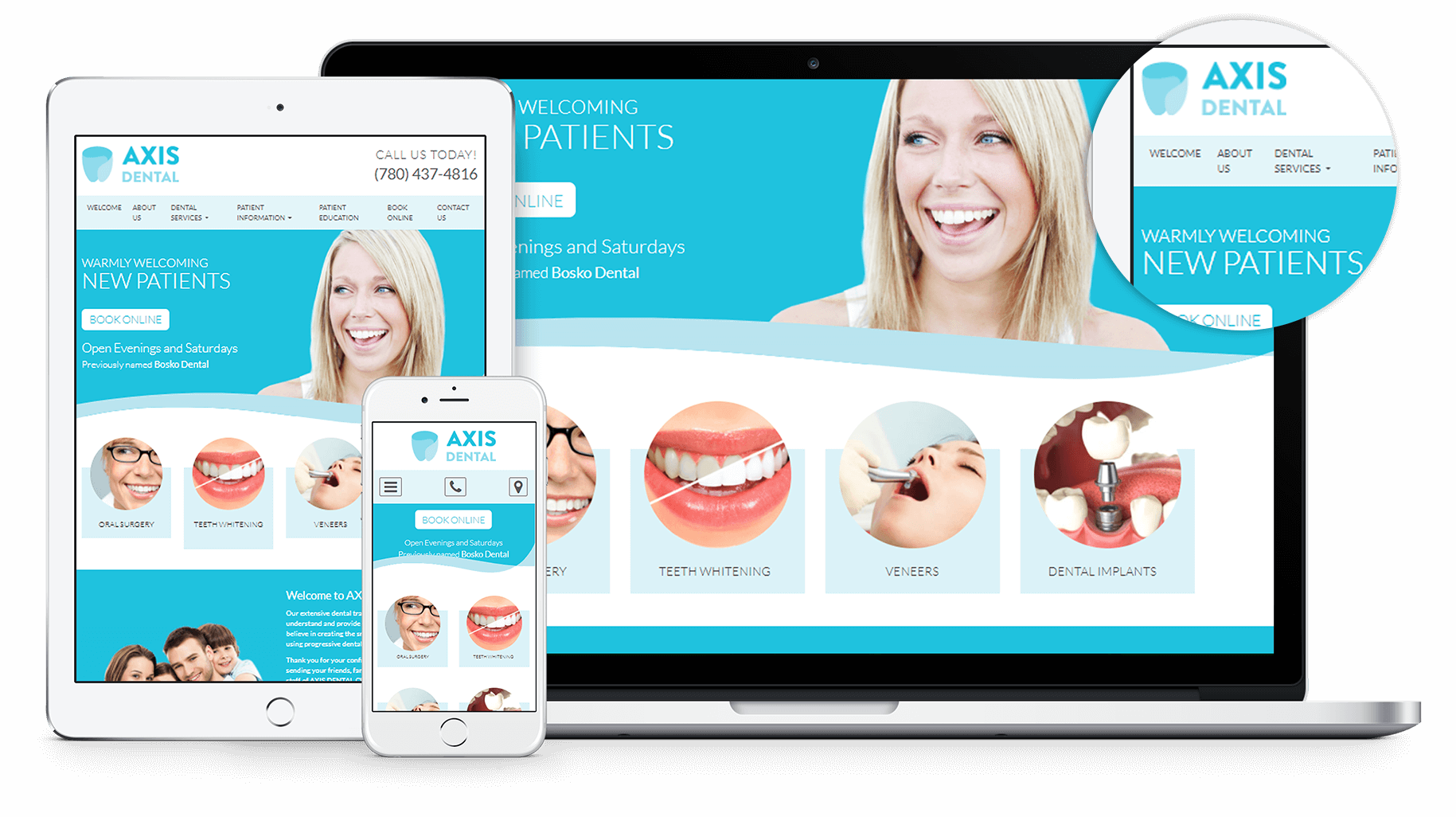 New website for Axis Dental Clinic