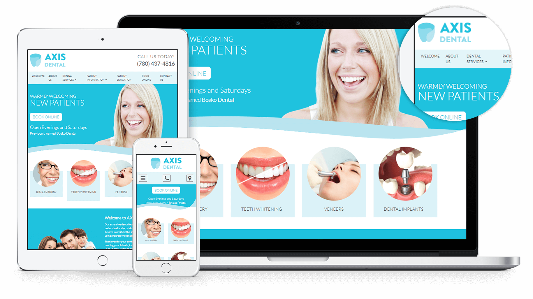 We are pleased to announce that Axis Dental Clinic has a brand new and technologically advanced website