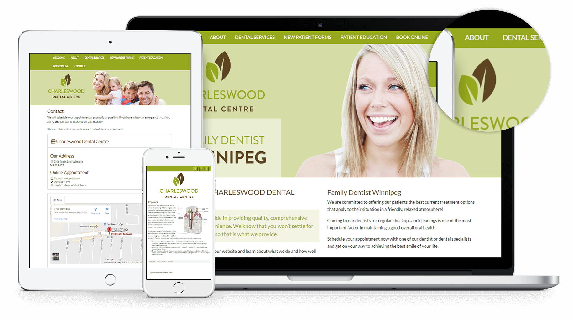 New Website for Charleswood Dental in Winnipeg. Everyday Charleswood Dental Centre gets closer to that goal. Offering a wide range of dental services