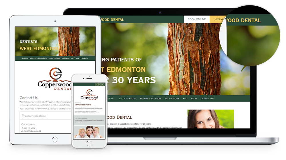 We have just launched a new Website for our client in West Edmonton, Copperwood Dental. They offer dental services for children and families.