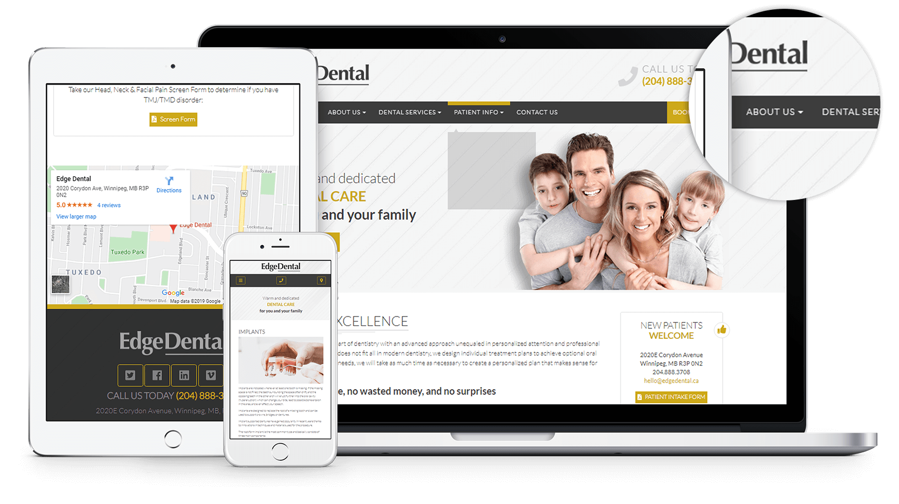 We were pleased to design and develop a scalable and responsive layout that adjusts to the viewing environment whether it's mobile, desktop or tablet