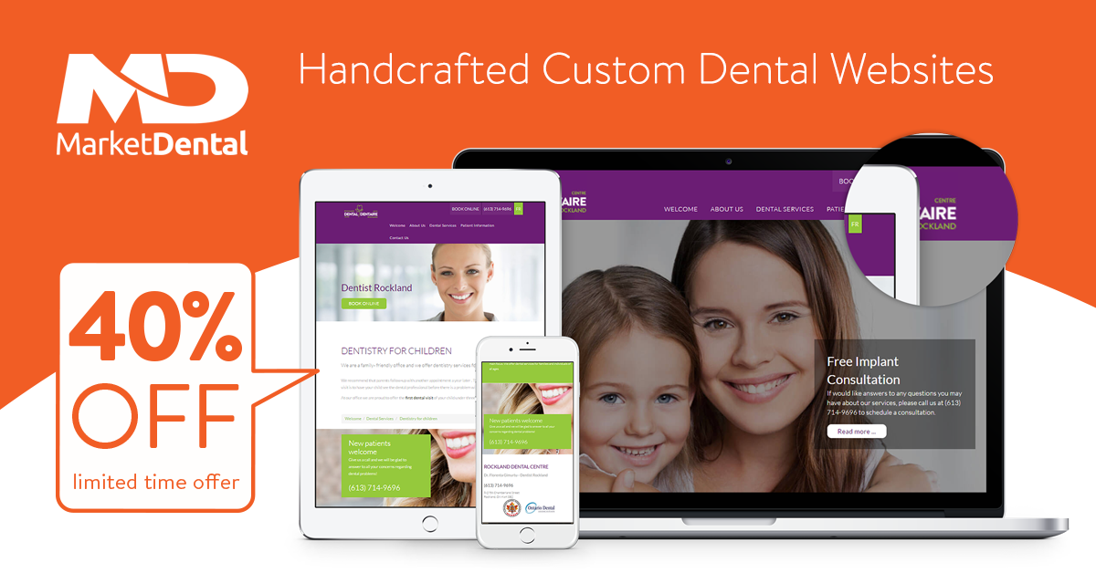 Limited time 40% DISCOUNT. UNLIMITED Website Package! Meet our team to see the latest innovative dental web services