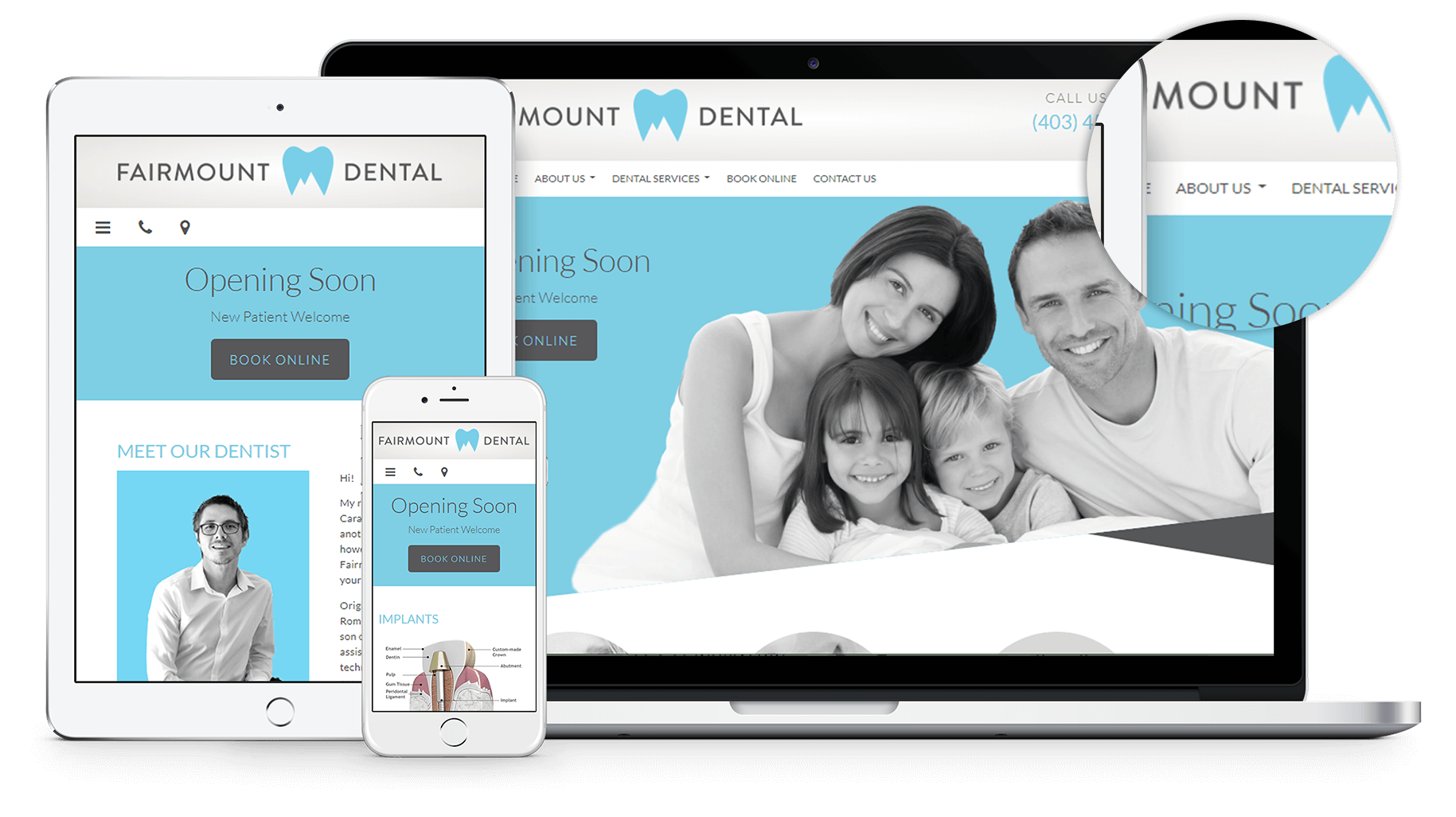 We are thrilled to announce a new website for Fairmount Dental. Fairmount Dental's extensive dental training and experience allow them to understand