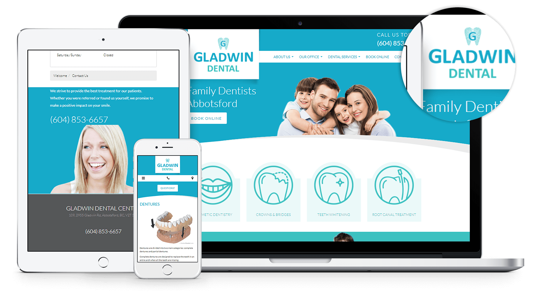We are pleased to announce the brand new website for Abbotsford's Dental home, Gladwin Dental!