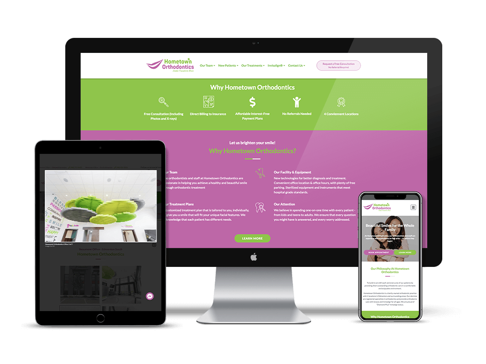 We are delighted to announce Hometown Orthodontics' new website is launched! With a mission to make the brand new website faster, easier to navigate