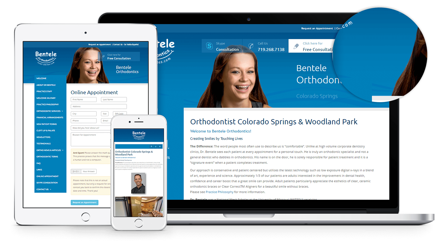 New Website for Inner Smiles. The word people most often use to describe us is “comfortable”. Unlike at high volume corporate dentistry clinics, Dr. Bentele