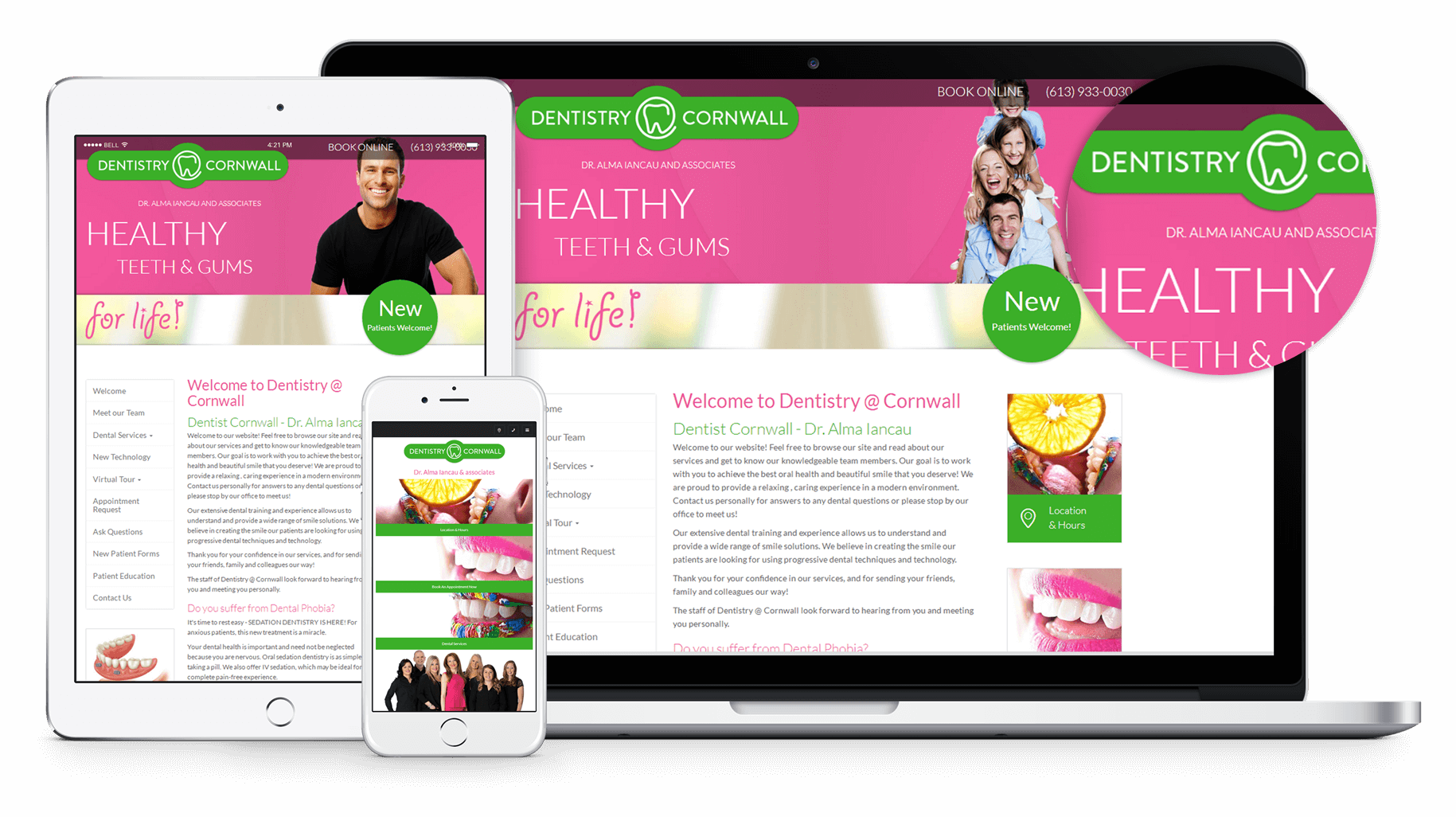 We are pleased to announce the launch of a new dental website for Dentistry at Cornwall. This website is completely mobile friendly