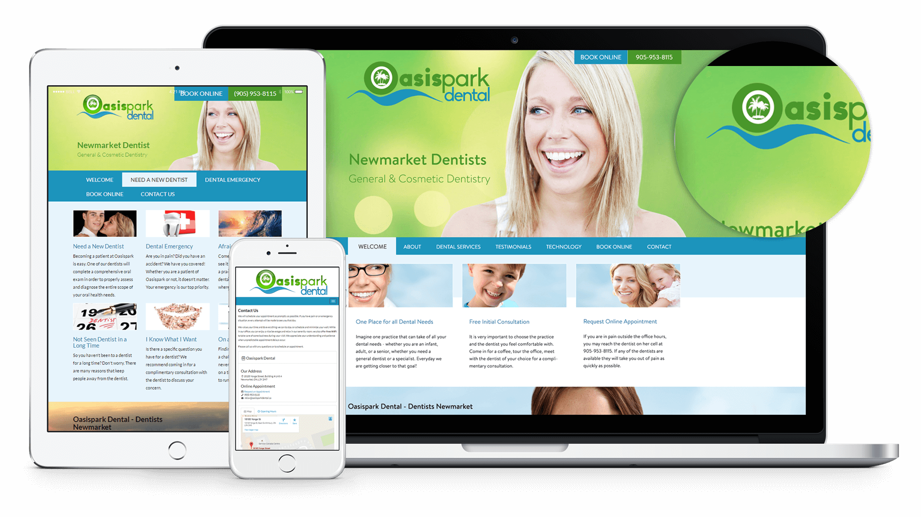We are pleased to announce the launch of a new dental website for Oasispark Dental! The website is very user friendly and quite a few images to keep it