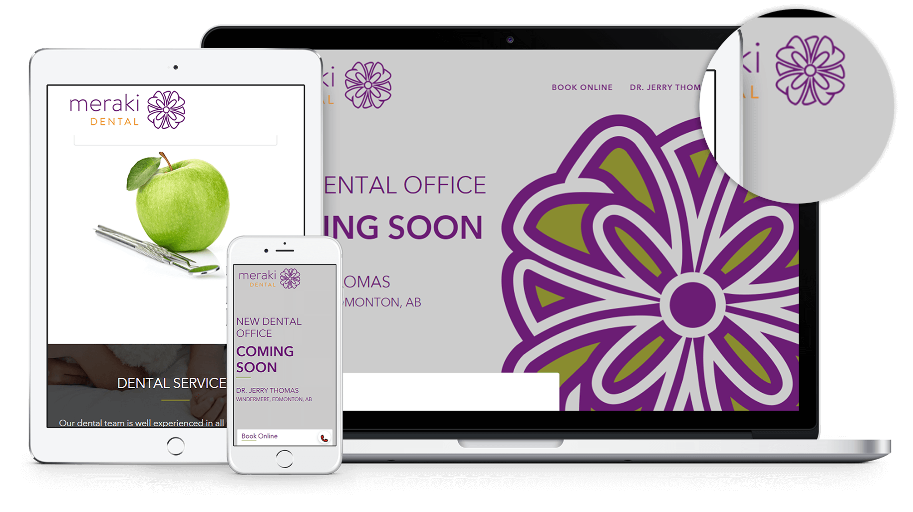 MarketDental is proud to partner once again with our local client MerakiDental to update their single page website to a full comprehensive dental website