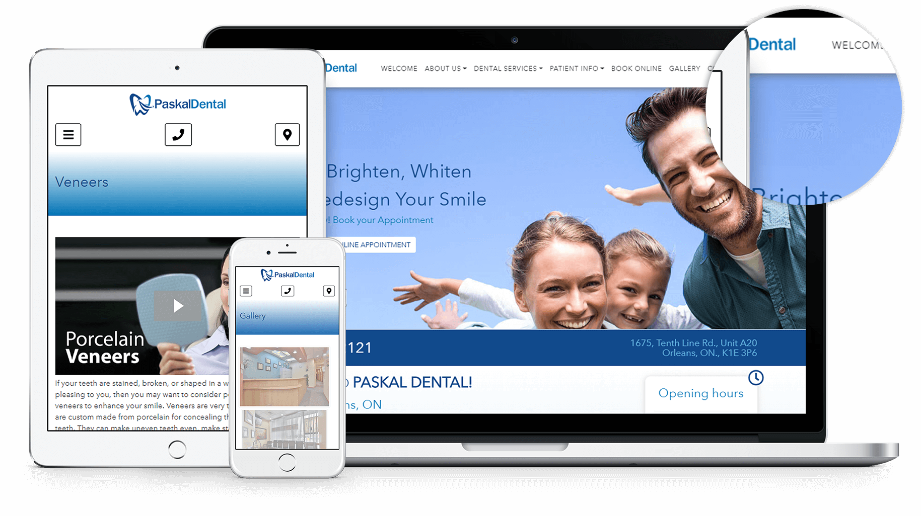 New Website for Paskal Dental in Orleans, Ontario