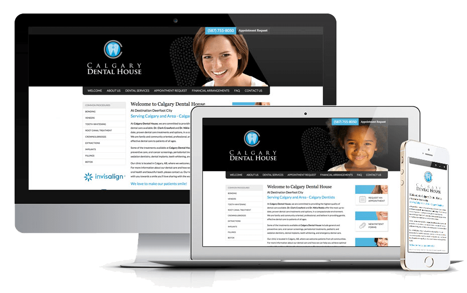 We are pleased to announce the launch of a new website for Calgary Dental House. This user-friendly website provides a complete list of dental services