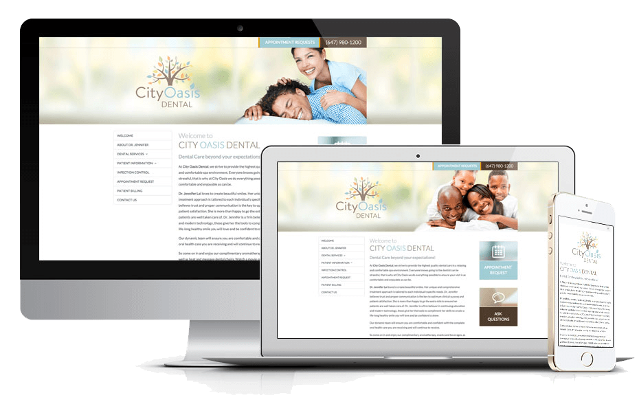 We are pleased to announce the launch of a new custom-built website for Dr. Jennifer Lai's CityOasis Dental Centre in downtown Toronto.