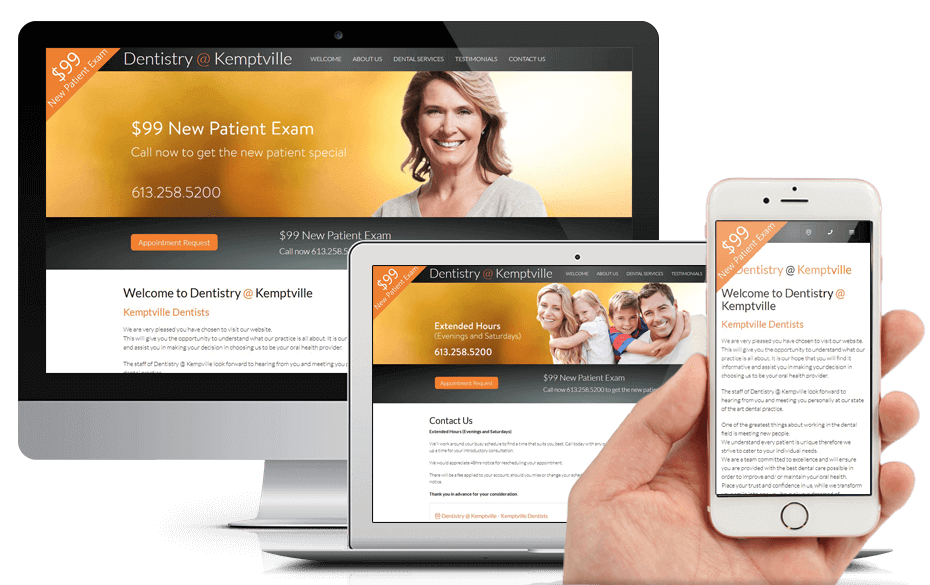We are pleased to announce the launch of a new dental website for Dentistry at Kemptville in Kemptville, Ontario.
