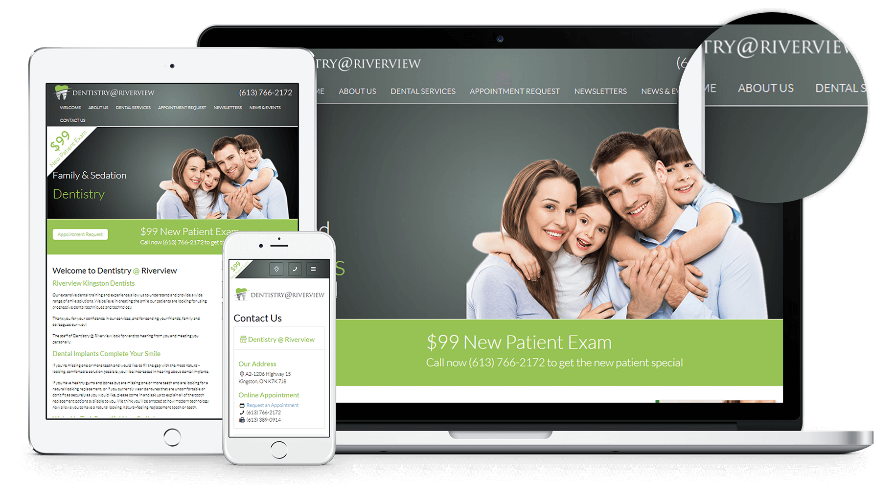 New dental website launched for Dentistry at Riverview with a great dynamic design and user friendly navigation.