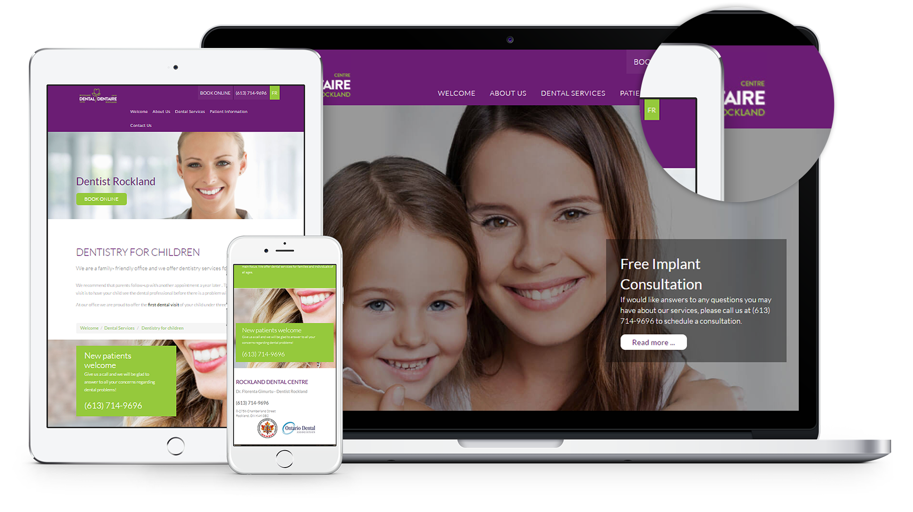 We have just launched a brand new dental website for our client in Rockland Ontario. The website comes with some very interesting features