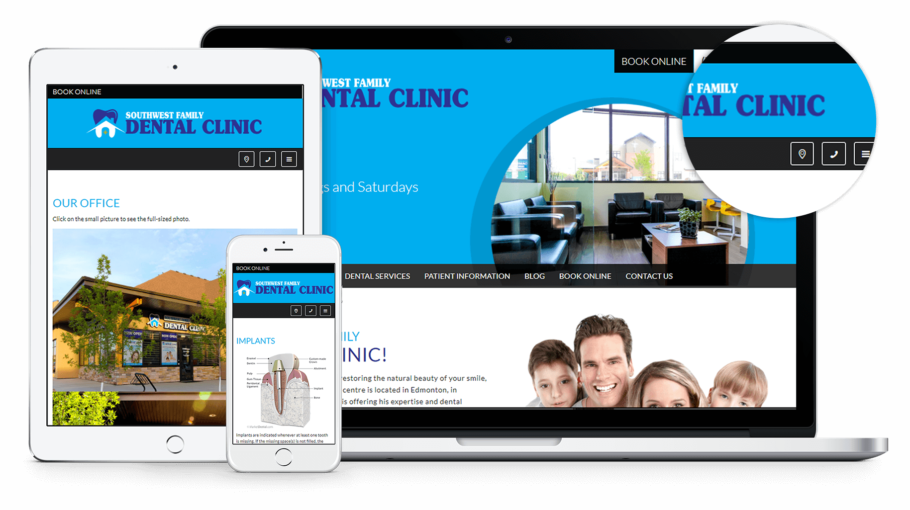 We have just launched a new website for our dental office client in Edmonton called Southwest Dental.
