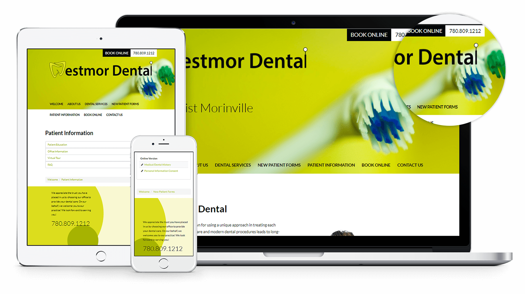 We have just launched a brand new dental website for our client in Morinville Alberta. The website comes with some very interesting features
